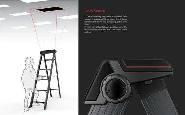 industrial design，conceptual design，tool，ladder，laser，