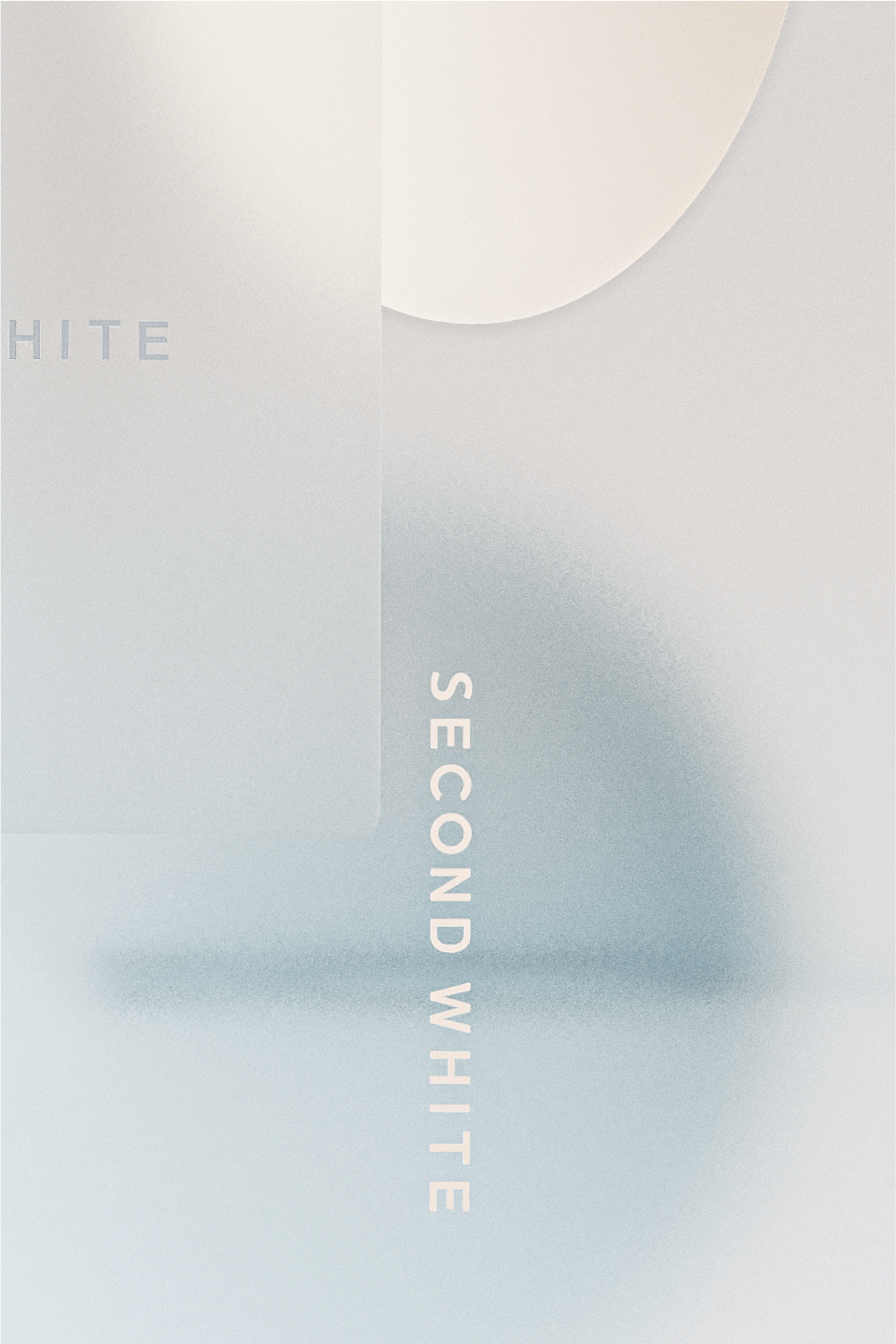 Second White，Ocean White，图形设计，展览设计，