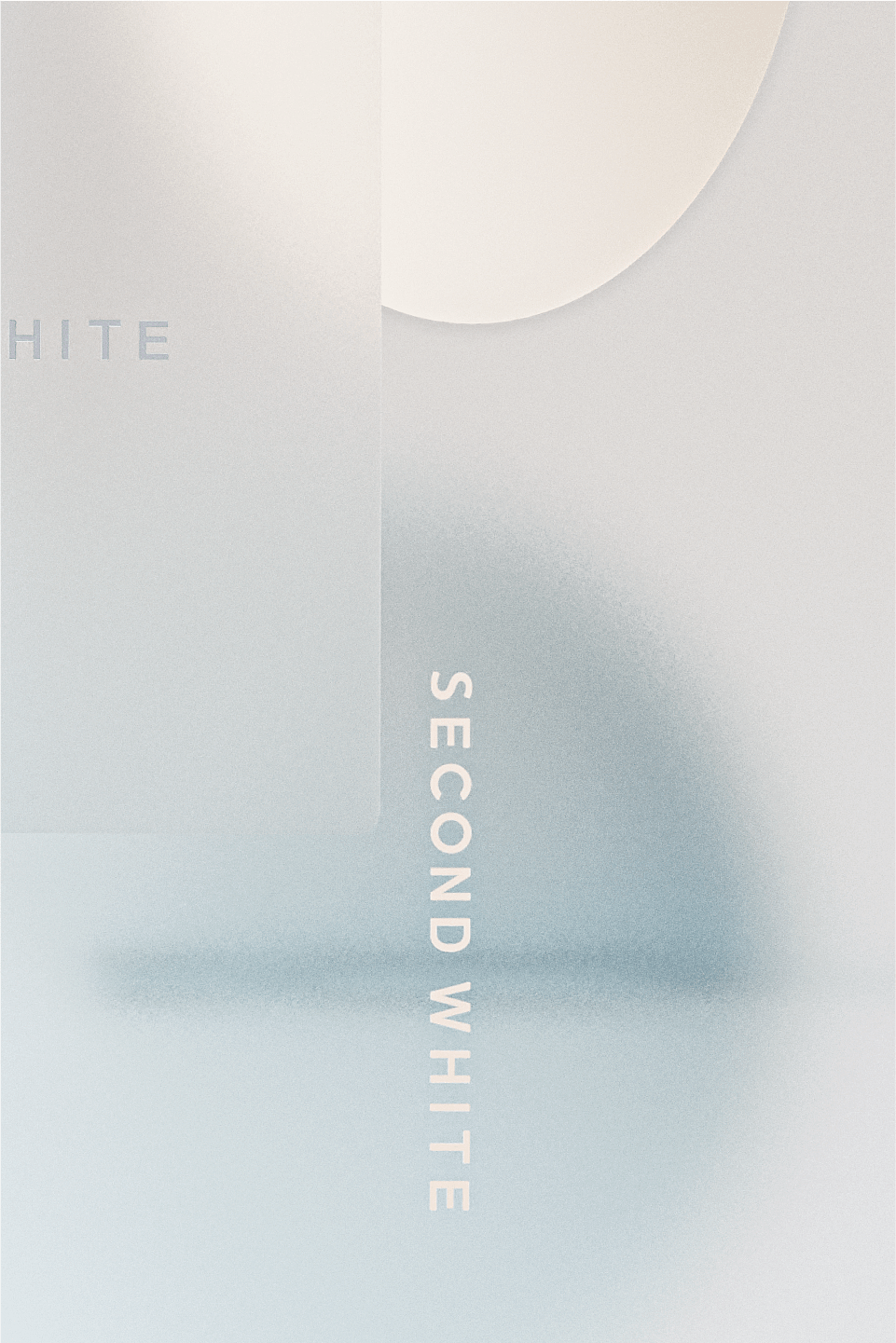 Second White，Ocean White，graphic design ，Exhibition design，