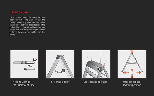 industrial design，conceptual design，tool，ladder，laser，