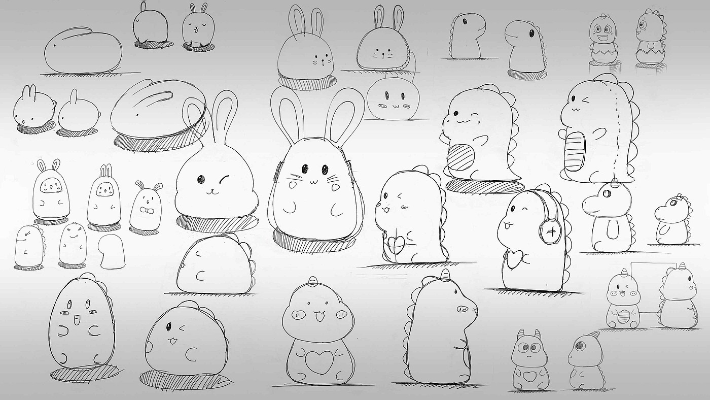 Night light，Little rabbit，Little dinosaur，silica gel，