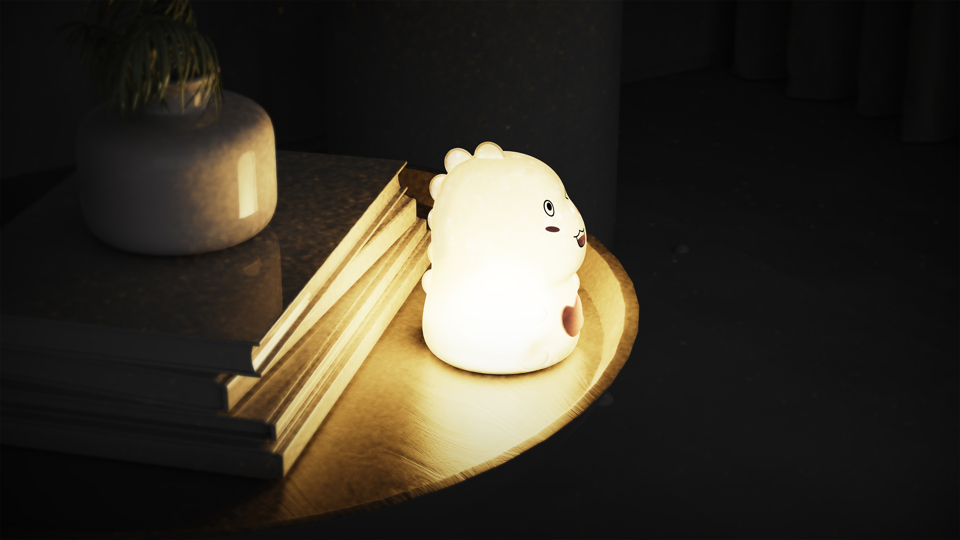 Night light，Little rabbit，Little dinosaur，silica gel，