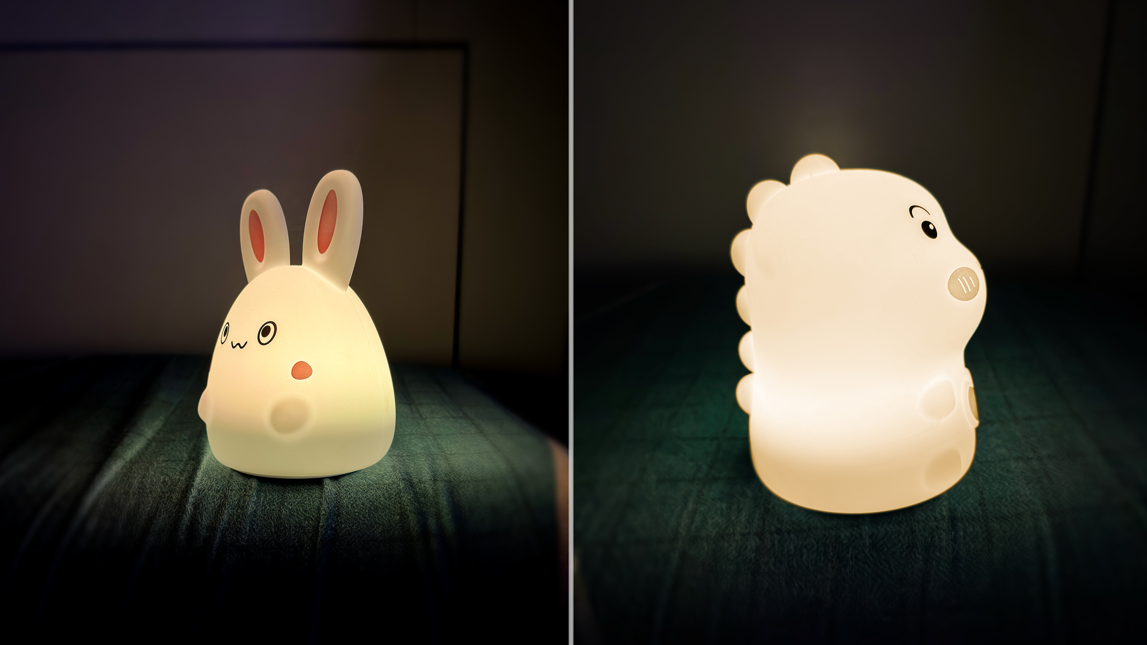 Night light，Little rabbit，Little dinosaur，silica gel，