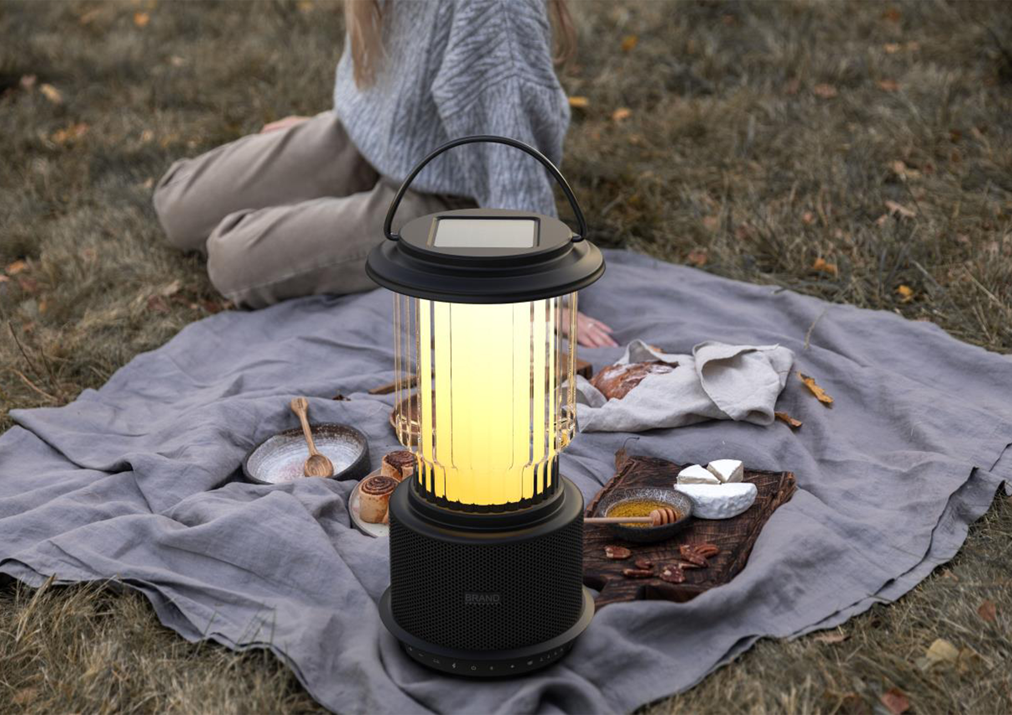 loudspeaker box，outdoors，Garden Lights，American style，