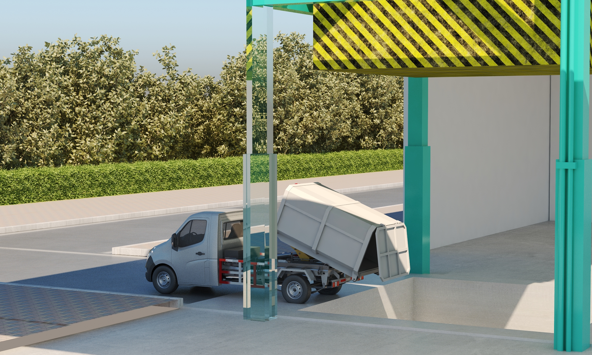 Garbage truck，Sanitation，equipment，environment protection，Cleaning car，Special vehicle，agricultural machinery，animation，