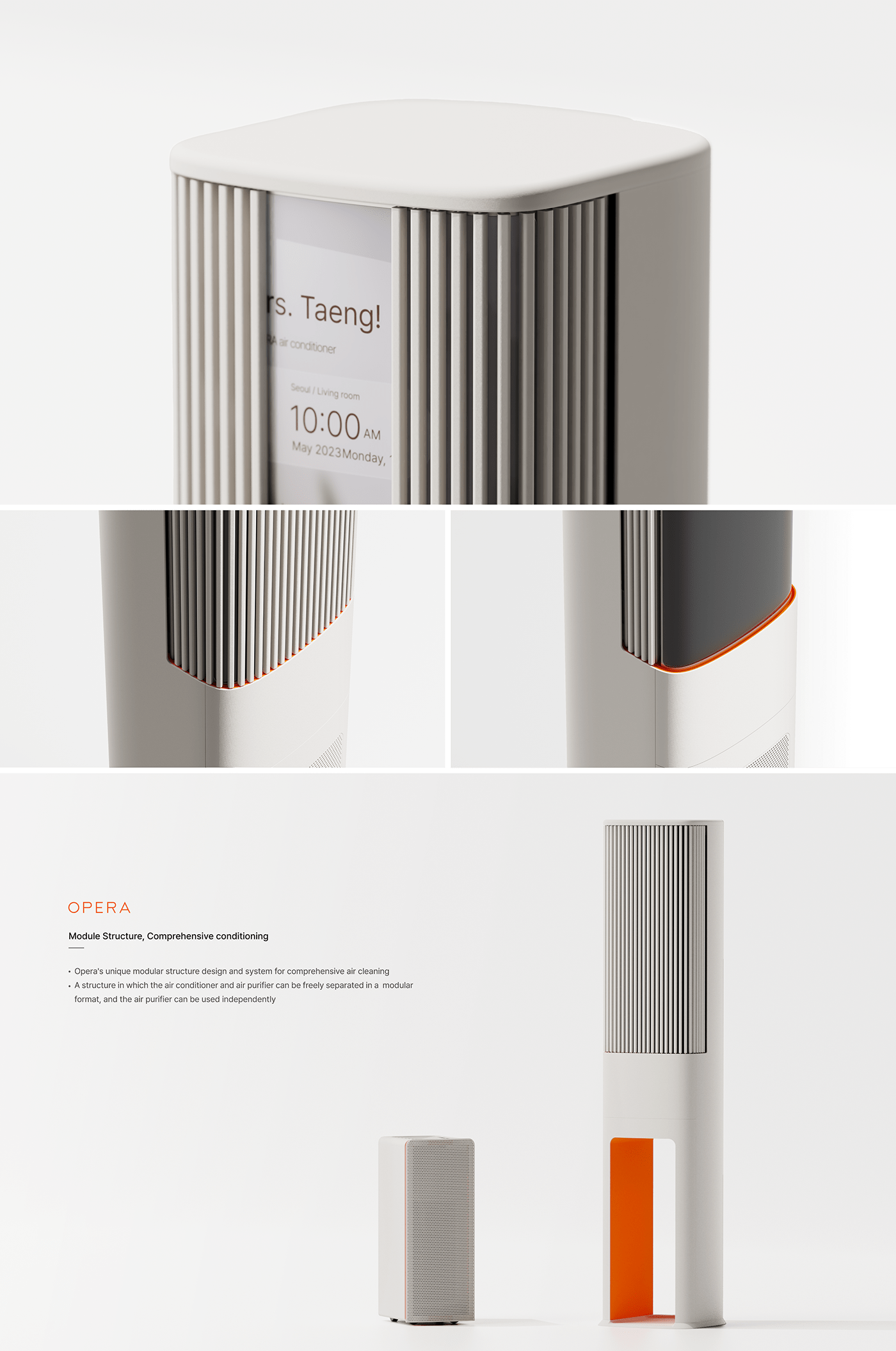 Opera，air cleaner，air conditioner，Air circulation module system，