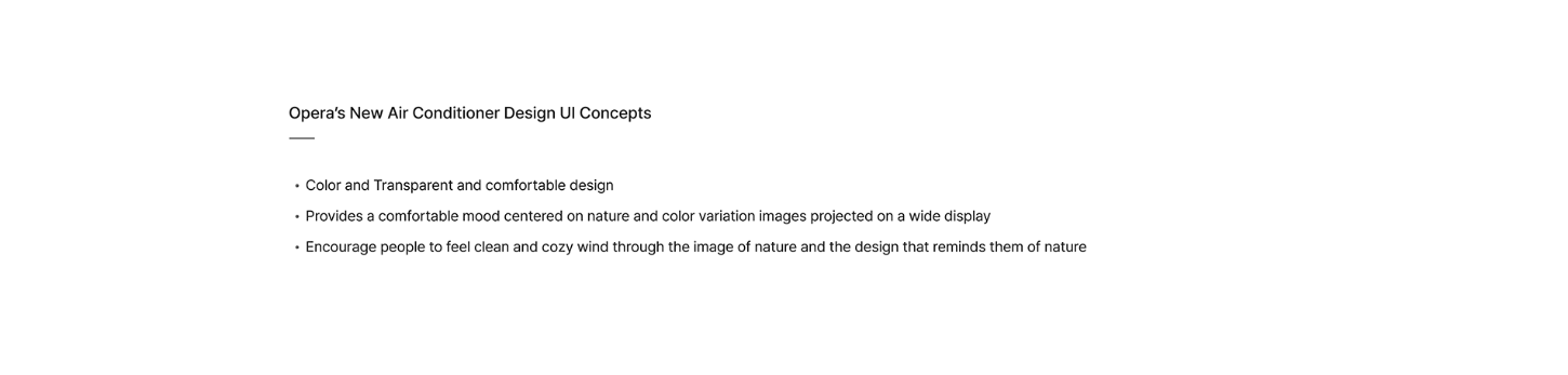 Opera，air cleaner，air conditioner，Air circulation module system，