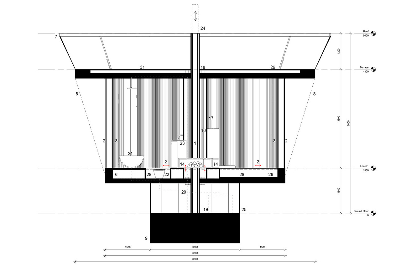 Casa Ojalá，可持续，回收，小屋，