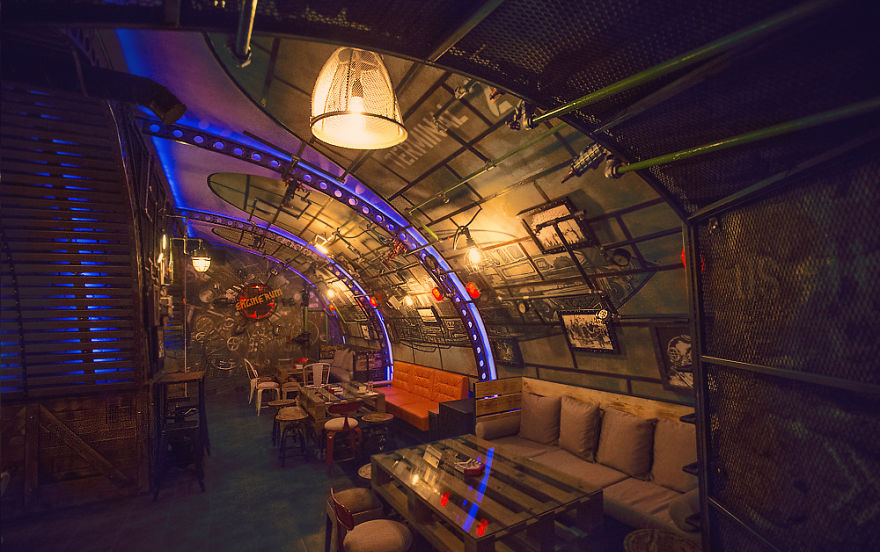 steam，Punk，bar，display，scene，renovation，