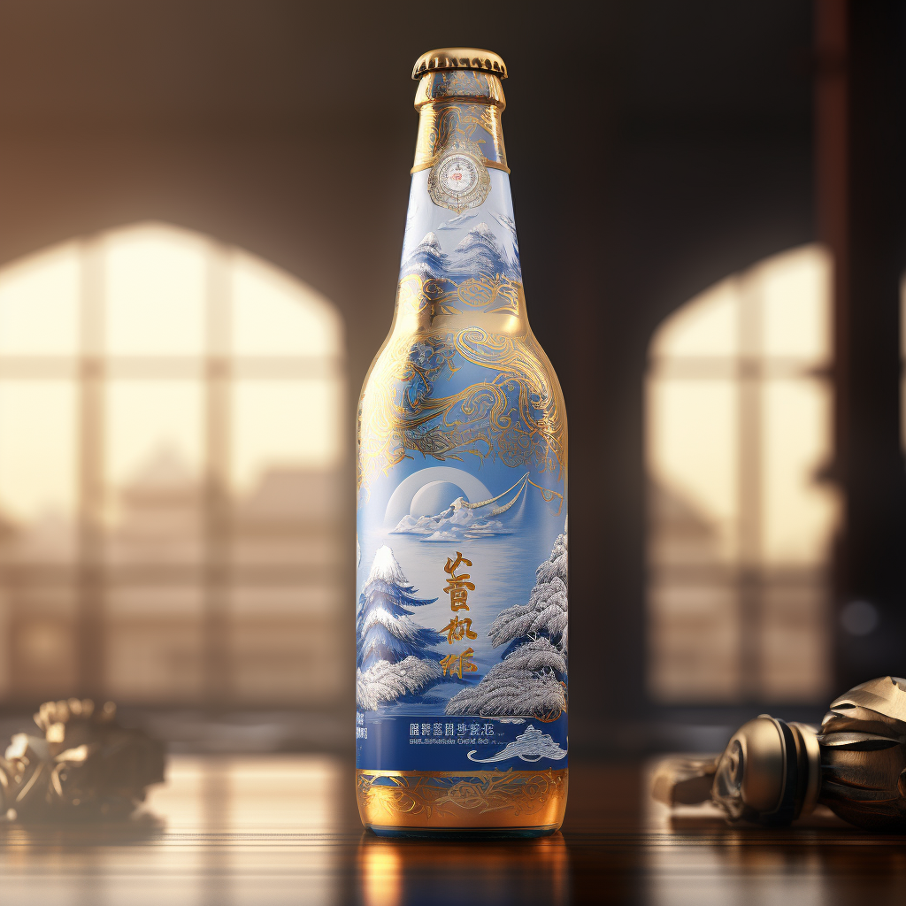 Beer packaging design, wine bottle packaging design, fruit wine packaging design，