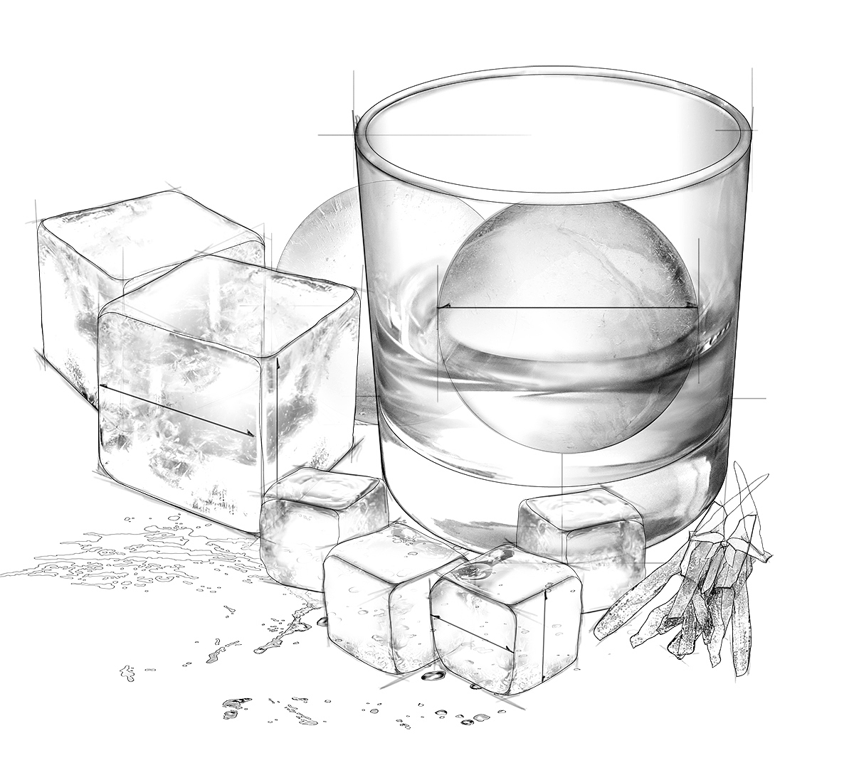 sketch，Hand drawn，RH Restoration，