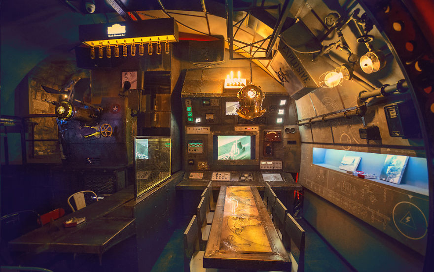 steam，Punk，bar，display，scene，renovation，