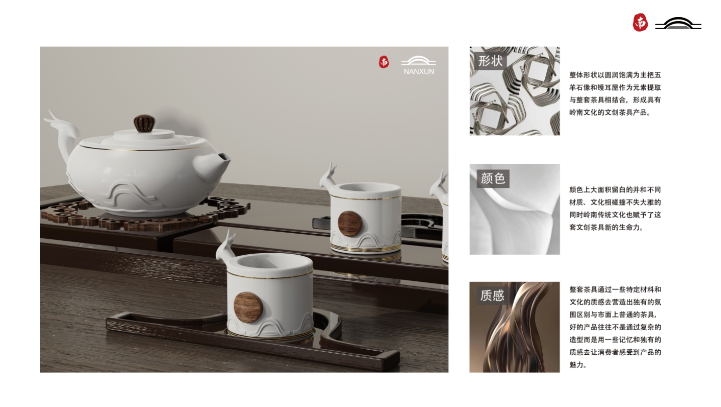 Lingnan Culture，tea set，Cultural creation，National style，traditional culture，