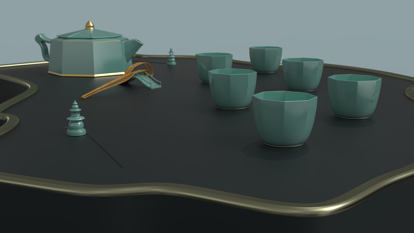 tea set，Cultural creation，