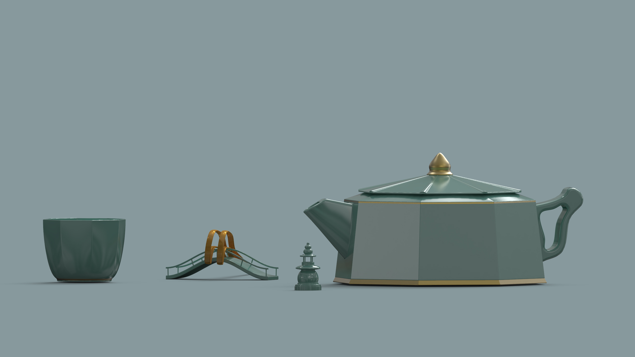 tea set，Cultural creation，