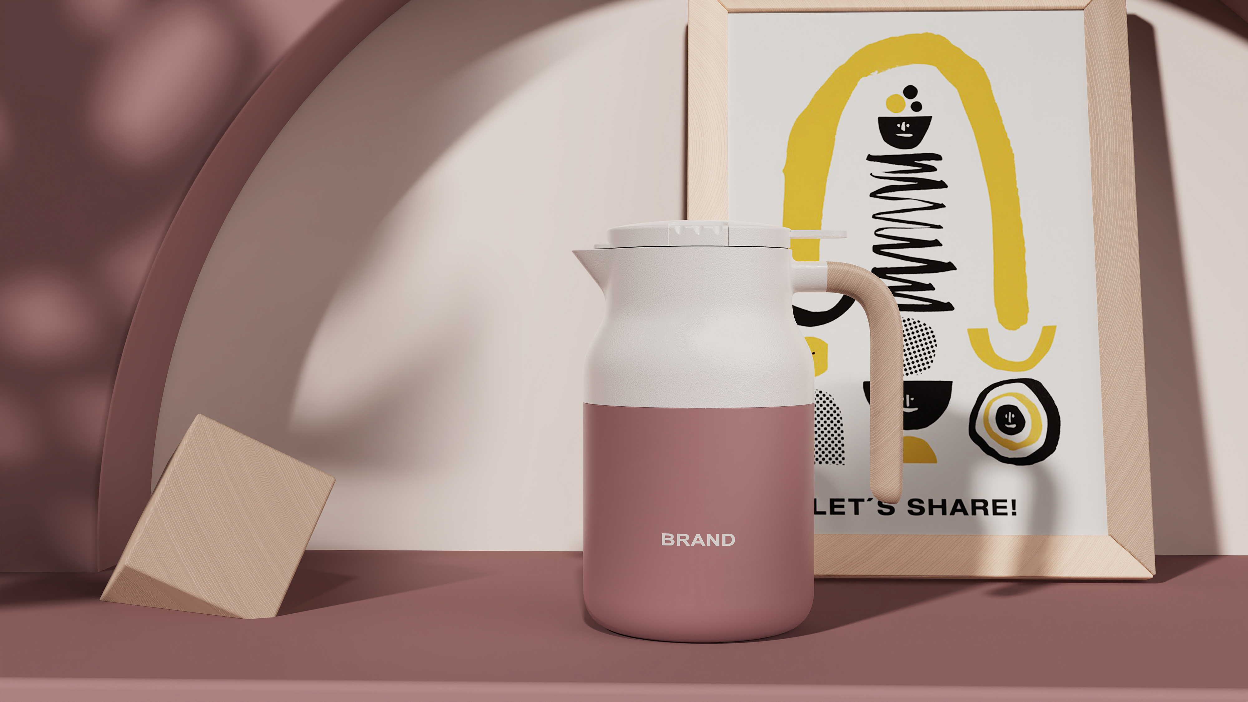 Coffee pot appearance scheme design，