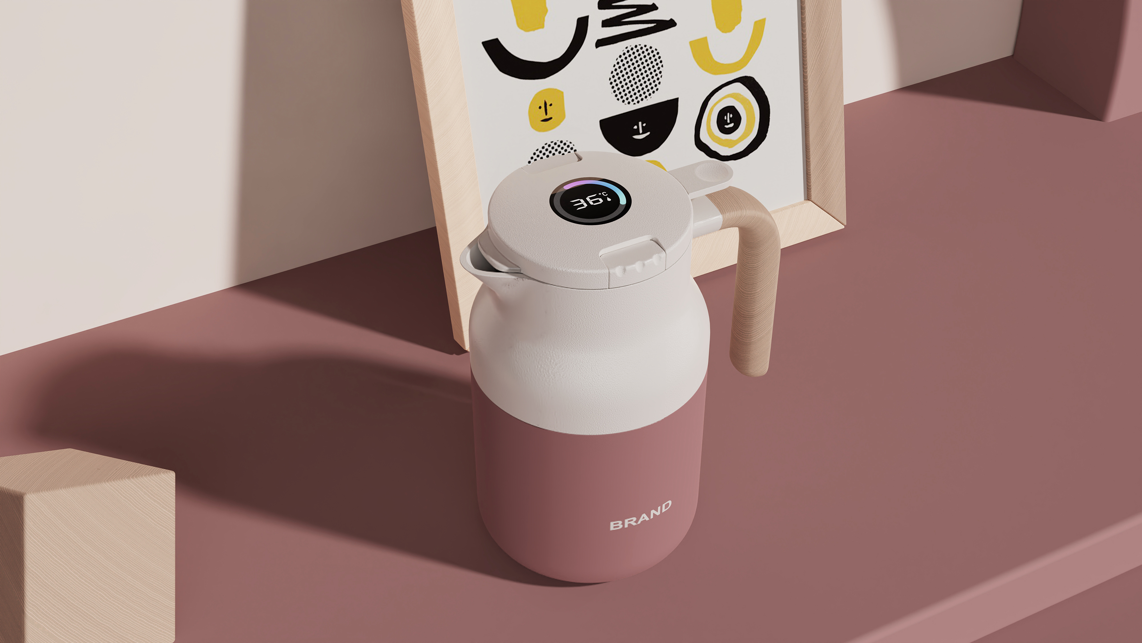 Coffee pot appearance scheme design，