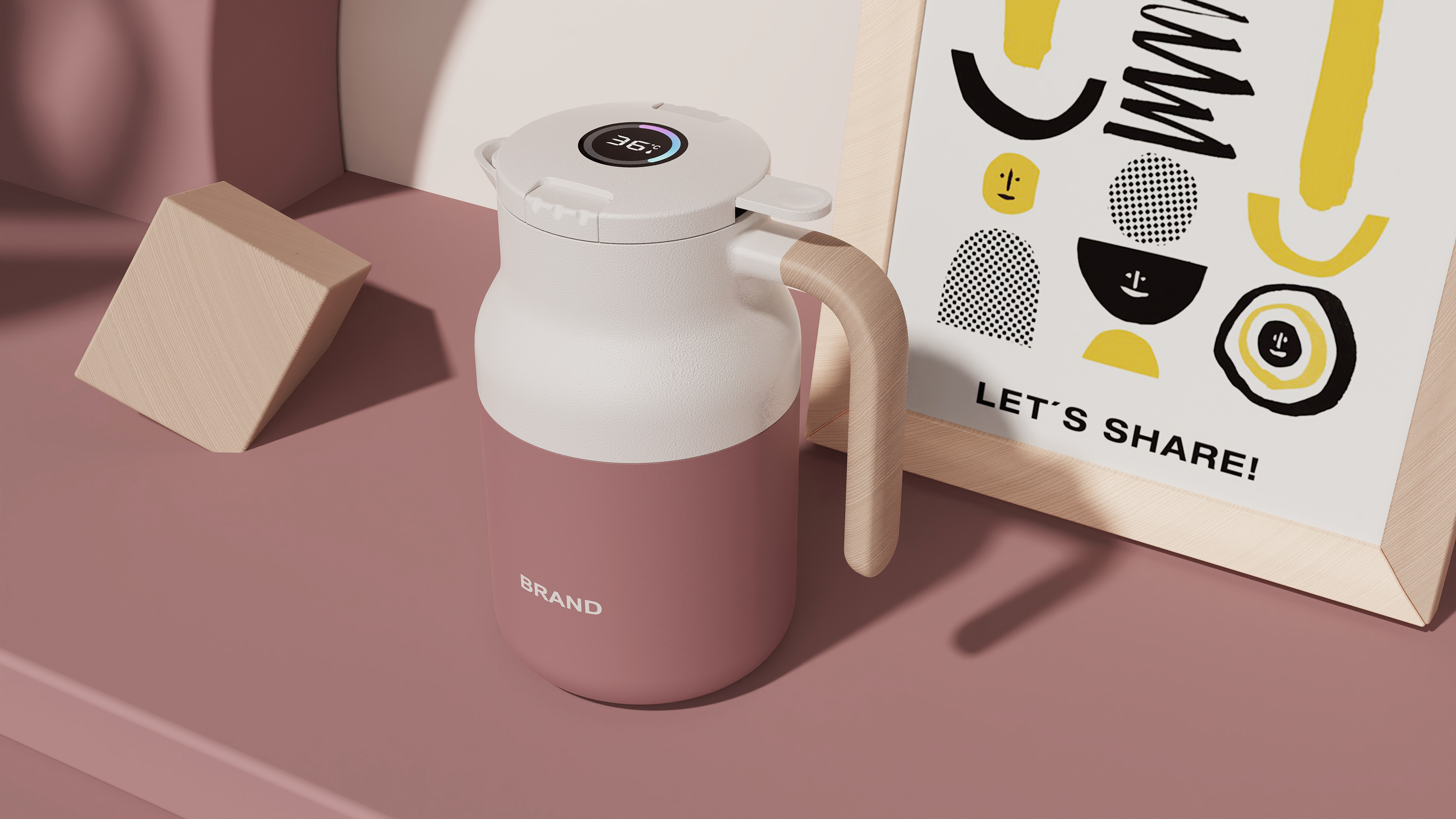 Coffee pot appearance scheme design，