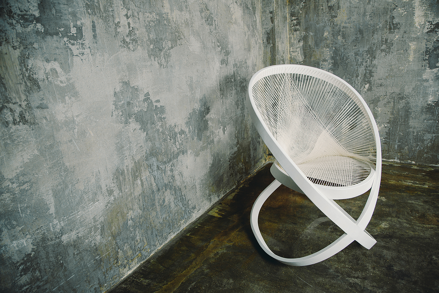 椅子，白色，编制，创意，