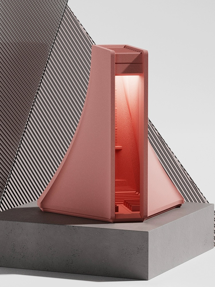 Cement night light，