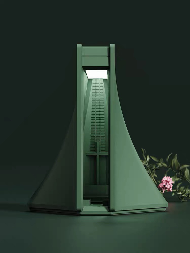 Cement night light，