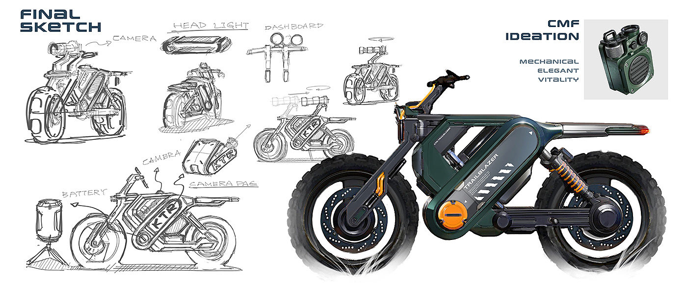 摩托车，概念设计，越野车，