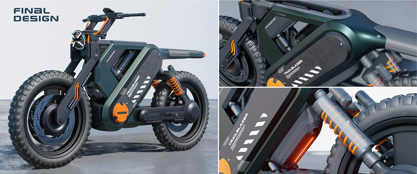 motorcycle，conceptual design，Off-road vehicle，