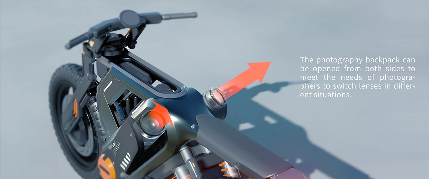 motorcycle，conceptual design，Off-road vehicle，