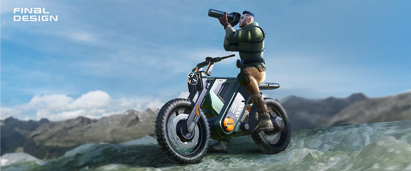 motorcycle，conceptual design，Off-road vehicle，