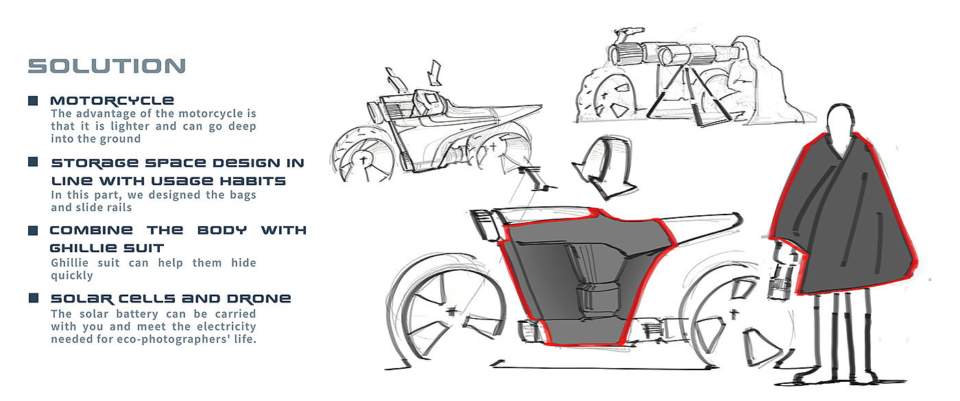 motorcycle，conceptual design，Off-road vehicle，