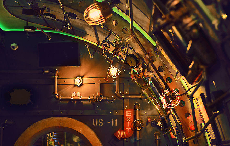 steam，Punk，bar，display，scene，renovation，