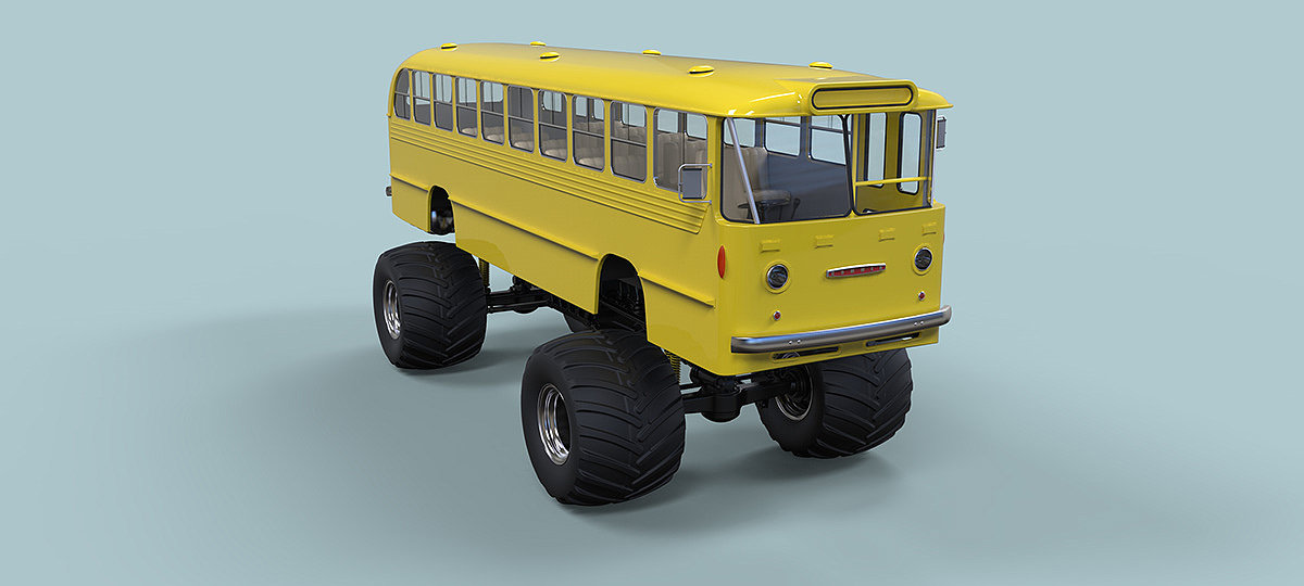 Monster bus，Monster Bus，product design，industrial design，