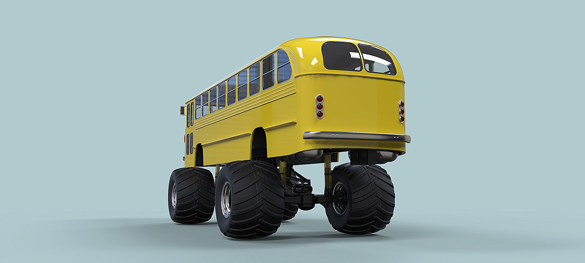 Monster bus，Monster Bus，product design，industrial design，