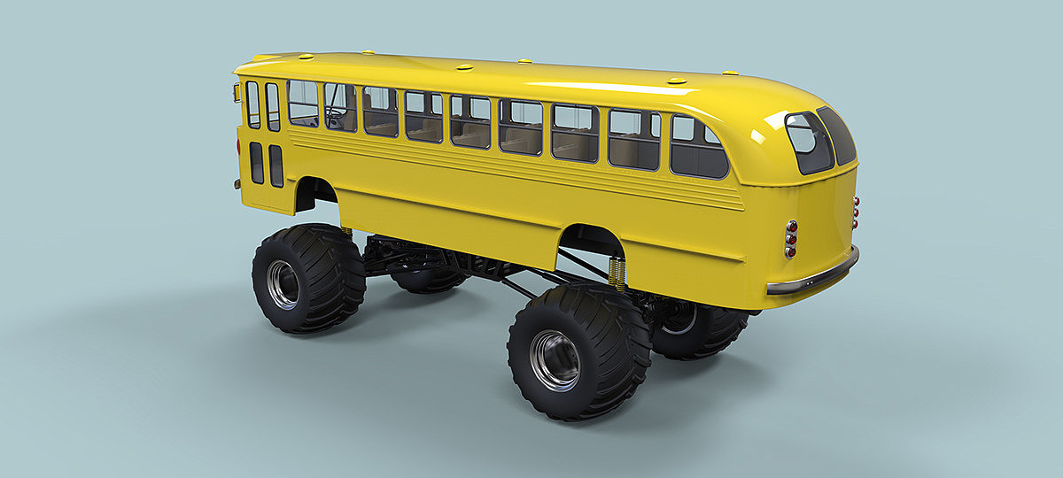 Monster bus，Monster Bus，product design，industrial design，