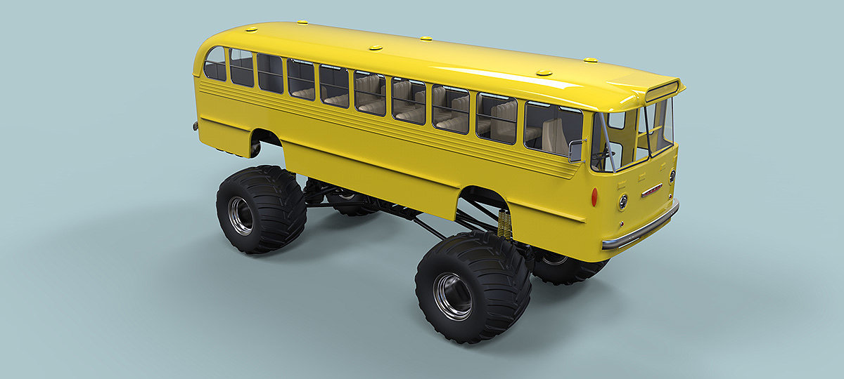 Monster bus，Monster Bus，product design，industrial design，