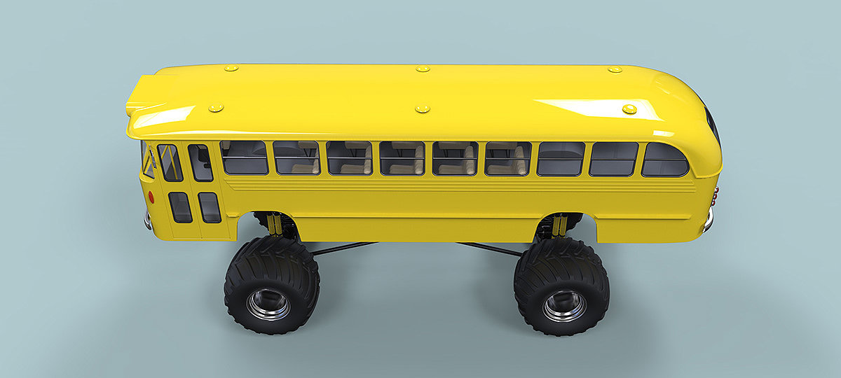 Monster bus，Monster Bus，product design，industrial design，