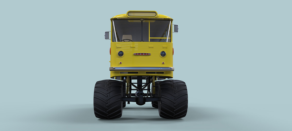 Monster bus，Monster Bus，product design，industrial design，