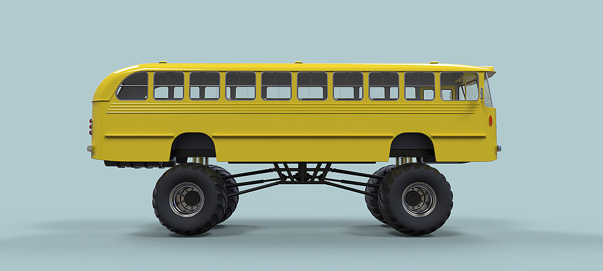 Monster bus，Monster Bus，product design，industrial design，