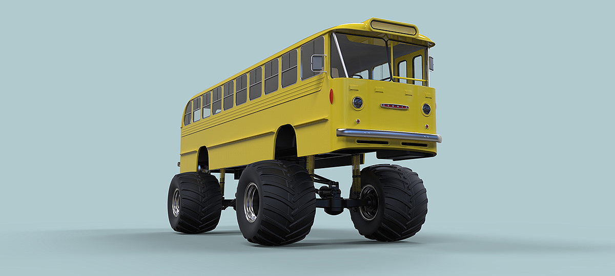 Monster bus，Monster Bus，product design，industrial design，