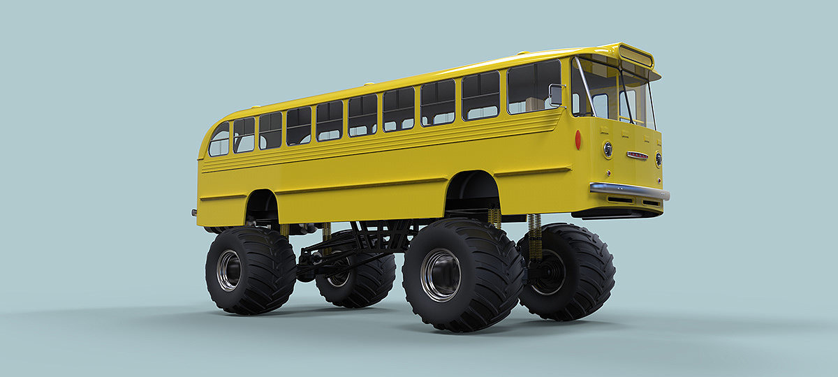 Monster bus，Monster Bus，product design，industrial design，