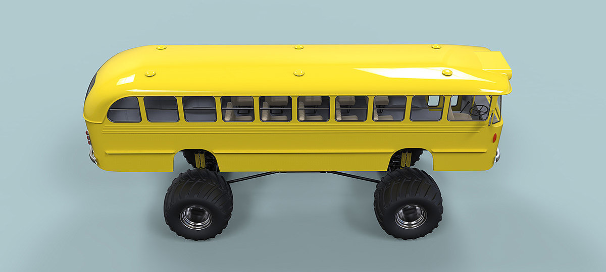 Monster bus，Monster Bus，product design，industrial design，