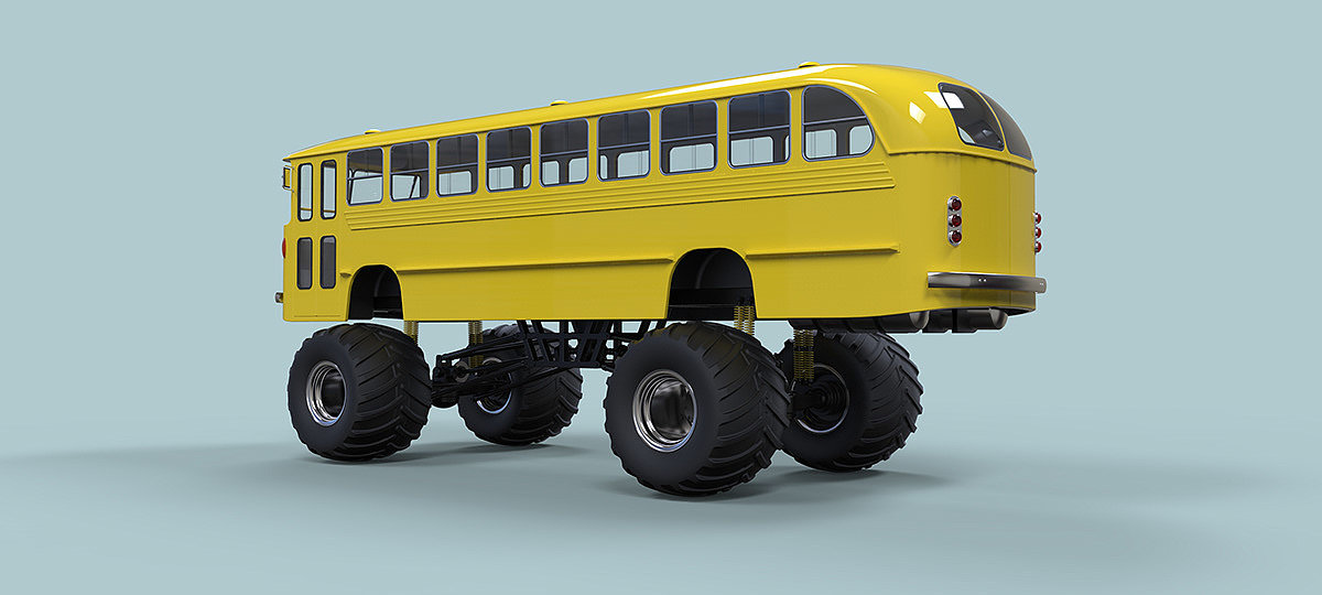 Monster bus，Monster Bus，product design，industrial design，