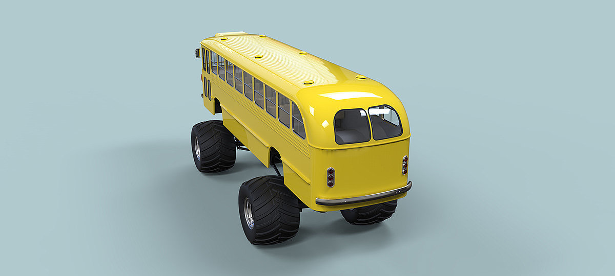 Monster bus，Monster Bus，product design，industrial design，