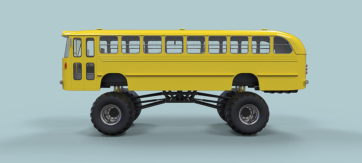 Monster bus，Monster Bus，product design，industrial design，