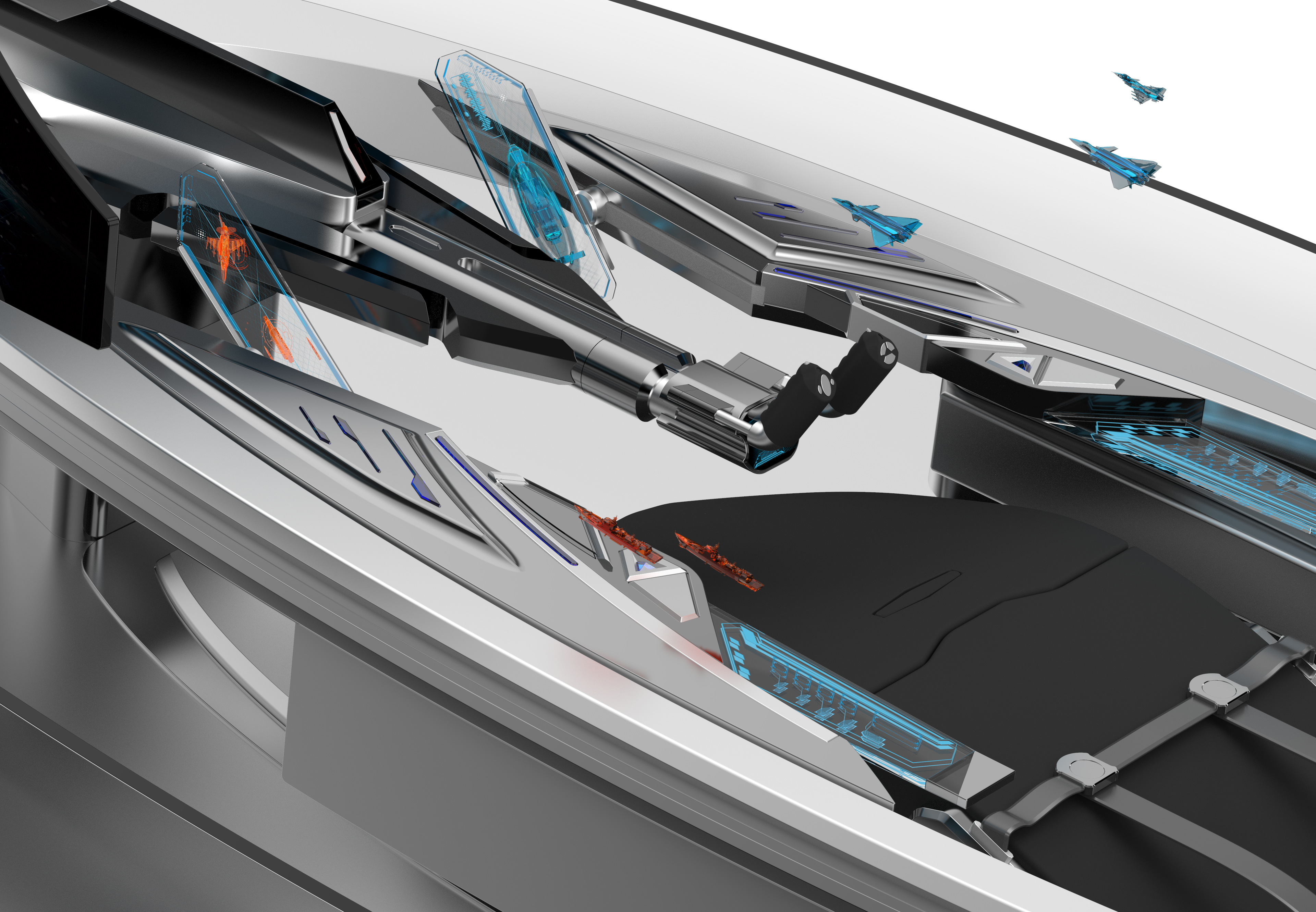 air combat，Fighter，Cabin design，