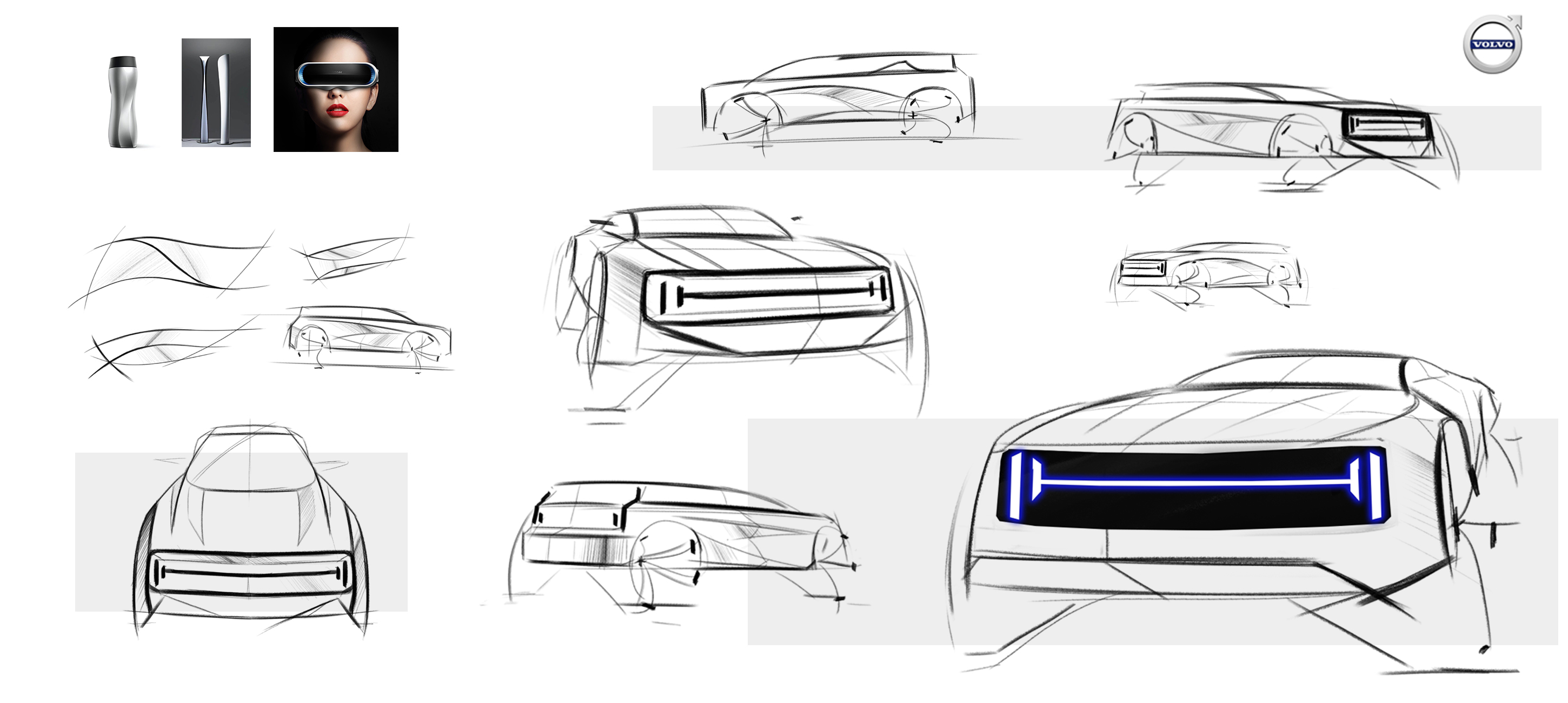 Automobile design，Sketch design，vehicle，