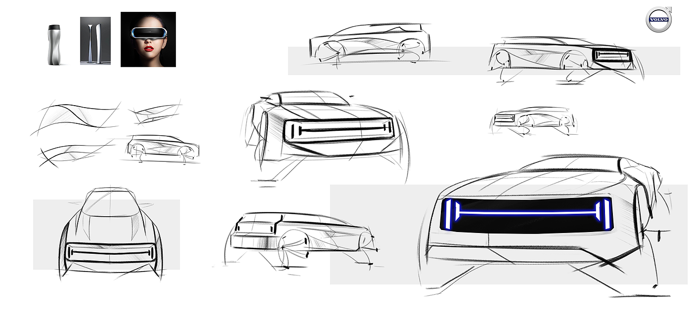 Automobile design，Sketch design，vehicle，