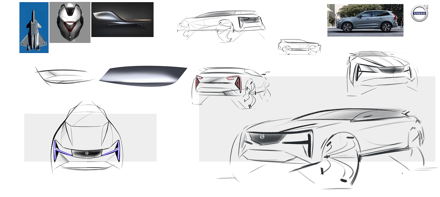 Automobile design，Sketch design，vehicle，