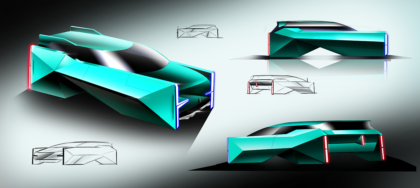 Automobile design，Sketch design，vehicle，