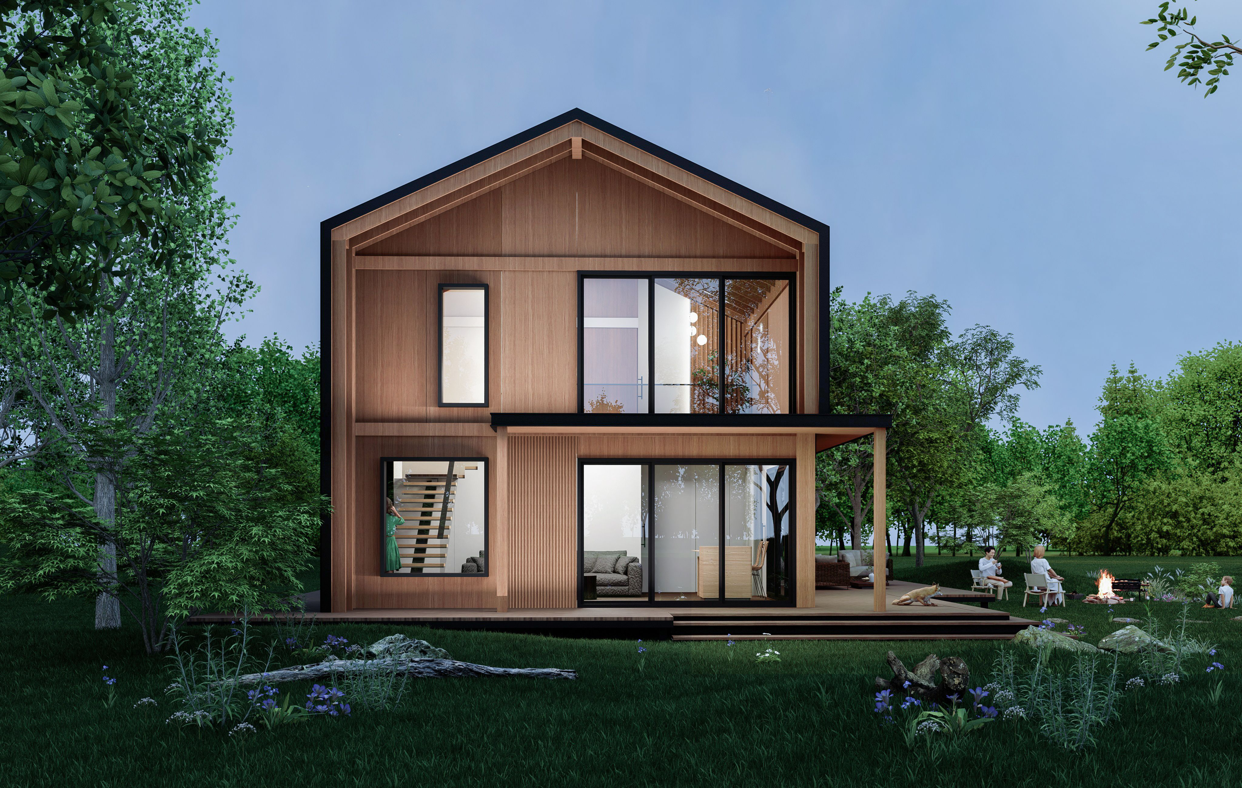 Steel and wood structure，Multiple Huxing，single layer structure，multilayer structure，